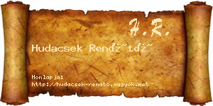 Hudacsek Renátó névjegykártya